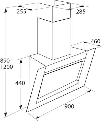 ATAG WS90292FM Wandafzuigkap - 90 cm, Verzenden, Nieuw