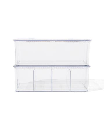 HEMA Opbergdozen met deksel en divider - 2 stuks, Verzenden, Nieuw