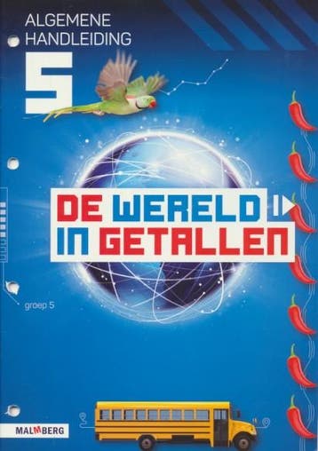 De wereld in Getallen versie 5 Handleiding groep 5 ex rekenm, Boeken, Schoolboeken, Verzenden, Nieuw