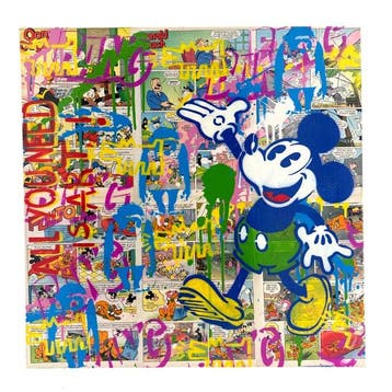 Koen Betjes (1992) - Mickey loves StreetArt x Comics x, Antiek en Kunst, Kunst | Schilderijen | Modern