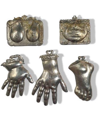 Italiaans design Votiefgeschenk (5) - Metaal, Verzilverd -