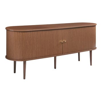 Sideboard Mapia dressoir 166x40x70 cm walnootkleurig [en.cas, Verzenden, Nieuw
