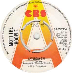 vinyl single 7 inch - Mott The Hoople - Saturday Gig, Verzenden, Zo goed als nieuw, 7 inch, Rock en Metal
