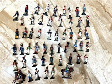 delPrado - Action figure Lotto di 53 Soldatini in Piombo Del, Nieuw