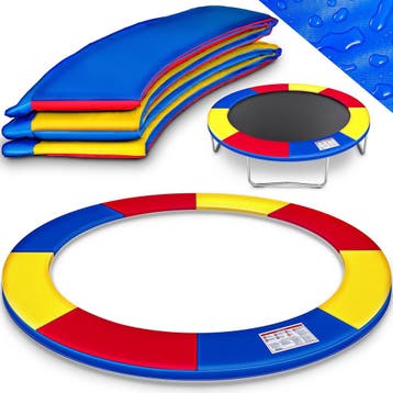 Trampoline rand - Beschermrand - 366 cm - Regenboog - Kiduku, Verzenden, Zo goed als nieuw