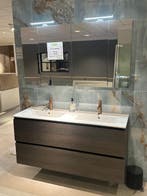 Showmodel Badmeubel 140cm met kranen en spiegelkast - 0022, Ophalen, Nieuw, 100 tot 150 cm, Wastafelkast