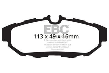 EBC 10-14 Ford Mustang 3.7 Redstuff Rear Brake Pads, Ophalen of Verzenden, Nieuw