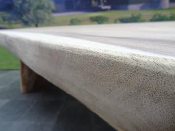 Boomstamtafel 225x90xH77,5 cm – bladdikte 8 cm, Ophalen of Verzenden, Nieuw