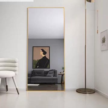 Volledige Lengte Spiegel 180×80 cm met Goudkleurig Frame, Verzenden, Nieuw