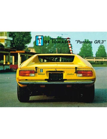 DE TOMASO PANTERA GR.3 ANSICHTKAART, Nieuw, Author