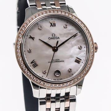 OMEGA - 34 mm, stainless steel and 18K Sedna gold - De Ville, Nieuw