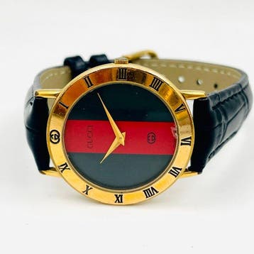 Gucci - 3000M – Web Stripe Dial - Zonder minimumprijs -, Nieuw