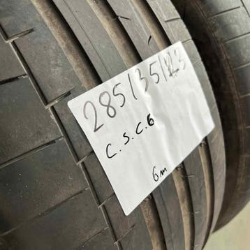 2 x Continental SportContact 6 285-35-23 Zomerbanden 6mm, Gebruikt, 285 mm, Overige maten, Ophalen of Verzenden