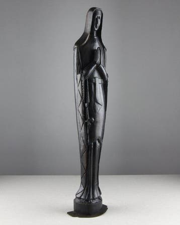 Snijwerk, African Modernist Praying Madonna - 47 cm - Hout