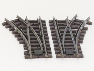 LGB Wisselset R1 1x Links & 1x Rechts ( 12000 & 12100 )...., Gebruikt, Rails, Ophalen of Verzenden, LGB