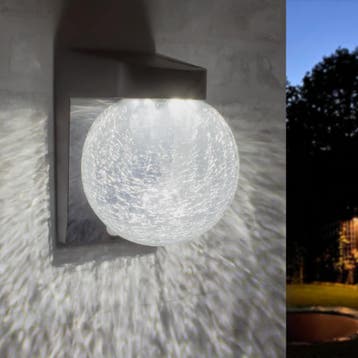 Solar wandlamp Sun op zonne-energie met afstandsbediening, Tuin en Terras, Buitenverlichting, Zonne-energie, Kunststof, Verzenden