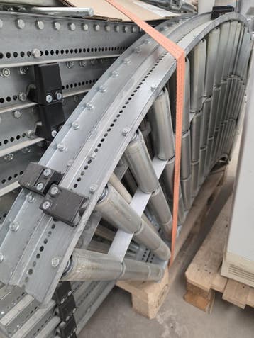 Partij rollenbanen 60cm breed, niet-aangedreven staal,, Ophalen of Verzenden, Overige typen, Emtrade NL