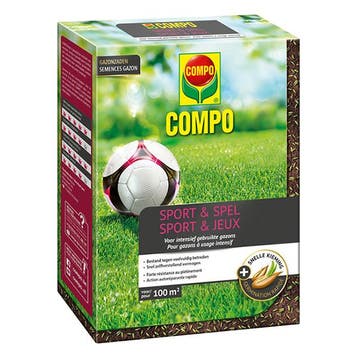 Graszaad speelgazon | Compo | 100 m², Verzenden, Nieuw