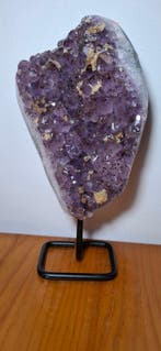 amethist paarse amethistkwarts - Hoogte: 30 cm - Breedte: 14