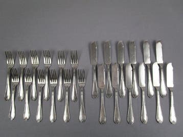 Bestekset - Wiskemann - visbestek - Jugendstil - 12 personen
