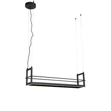 Hanglamp zwart met rek incl. LED 3-staps dimbaar - Cage Rack, Verzenden, Nieuw, Industrieel