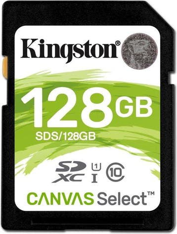 Kingston Canvas Select SDXC - 128 GB, Computers en Software, USB Sticks, Verzenden, Nieuw