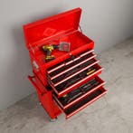 Gereedschapswagen met 10 vakken - rood, Doe-het-zelf en Verbouw, Gereedschap | Handgereedschap, Verzenden, Nieuw