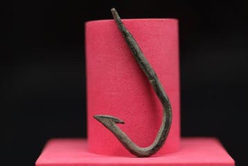 Bronstijd (Urnveldencultuur) - Grote visserij Haak - 5.3 cm, Antiek en Kunst
