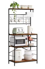 Keukenrek 5 Planken –Opbergrek met Mand, Haken en Rolhouder, Verzenden, Nieuw