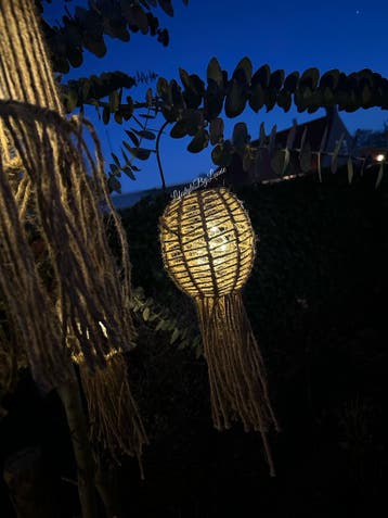 Solar lamp Ibiza naturel 15 cm, Ophalen of Verzenden, Nieuw