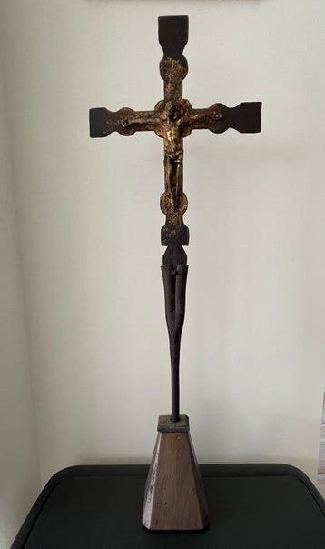 Antiek Kruis - Smeedijzer - Possibly 16th/17th century -