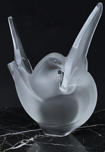 Lalique - Marc Lalique - dekselvaas - Sylvie - Kristal -