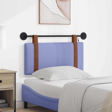 vidaXL Hangend hoofdbord Met LED-verlichting Jeans Blauw, Verzenden, Nieuw, Blauw, Overige materialen