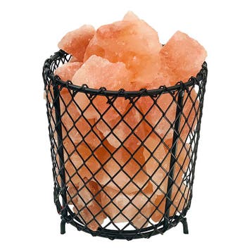 Oranje zoutlamp Mersa, 17 cm, Huis en Inrichting, Lampen | Tafellampen, Ophalen of Verzenden, Nieuw, Overige materialen