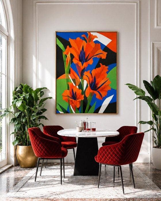 Xandro Peña - Sword lilies-XL, Antiek en Kunst, Kunst | Designobjecten