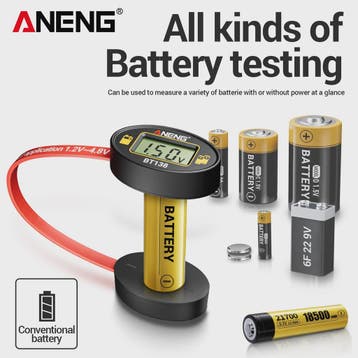 ANENG BT138 Universele Batterij Tester met LCD - Meet AA, AA, Verzenden, Nieuw