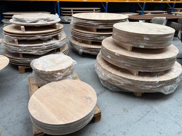 eettafel rond nu tijdelijk €100,- korting, Japandi, 100 tot 150 cm, Rond, Ophalen of Verzenden