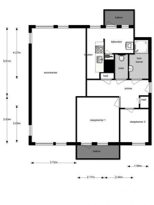 Te Huur 3 Kamer Appartement Kremersdreef C In Maastricht, Huizen en Kamers, Huizen te huur, Direct bij eigenaar, Limburg, Appartement