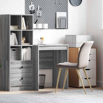 vidaXL Bureau Grijs Sonoma 60 x 50 x 76 cm, Verzenden, Nieuw
