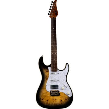 Jet JS-450Q TB R ST-Style Elektrische Gitaar Brown, Ophalen of Verzenden, Nieuw