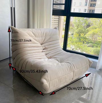 Bean Bag Zitbank – Groene Lounge Relaxstoel Togo Bank Dupe, Verzenden, Nieuw, Groen, Overige typen