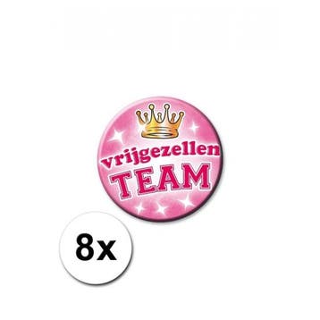 8 speldjes Vrijgezellen Team - Vrijgezellenfeest, Ophalen of Verzenden, Nieuw