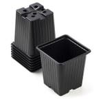 Kweekpotjes | Nature | 9.5 x 9 x 9 cm | 7 stuks (Vierkant), Tuin en Terras, Kweekspullen, Verzenden, Nieuw