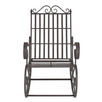 Schommelstoel Geraldton metaal 92x59x90 cm groen, Tuin en Terras, Verzenden, Nieuw