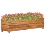 vidaXL Plantenbak verhoogd 150x40x38 cm gerecycled teakhout, 100 cm of meer, Verzenden, Nieuw, Hout