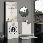 Wasmachinekast Neapel Wit 195x63x20cm (Meubelen, Interieur), Huis en Inrichting, Verzenden