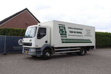 Veiling: Bakwagen Vrachtwagen DAF AE55CF Diesel 251pk 2003, Automaat, Wit, Diesel, DAF