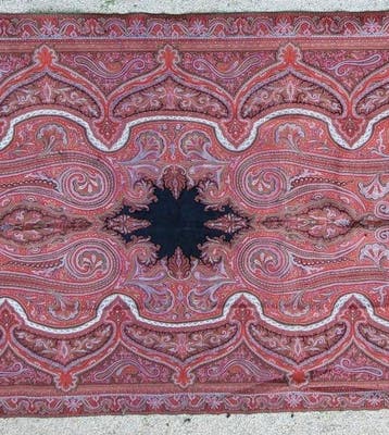Grote Kasjmier sjaal - 350 x 170 cm - Frankrijk - 19e eeuw