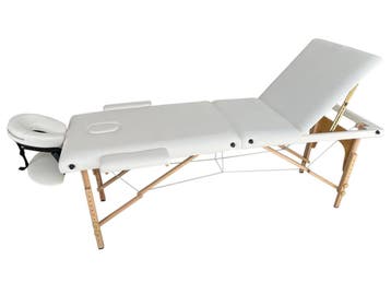 Opvouwbare Massagetafel Wit | Tweedekansje | OP=OP, Sport en Fitness, Massageproducten, Ophalen of Verzenden, Zo goed als nieuw