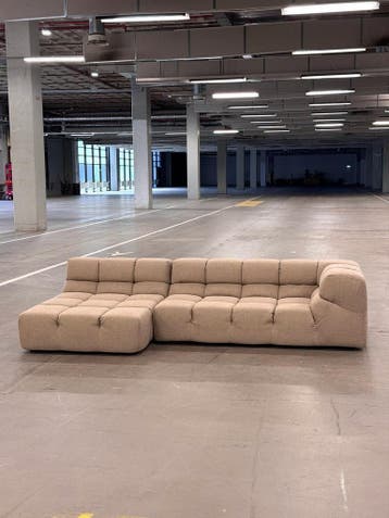 BB Italia Tufty Time | Mocca | NIEUWSTAAT + Garantie, 250 tot 300 cm, Ophalen of Verzenden, Zo goed als nieuw, Bank Hoekbank Bankstel Bankje Loungebank Banken Chaise Lounge 